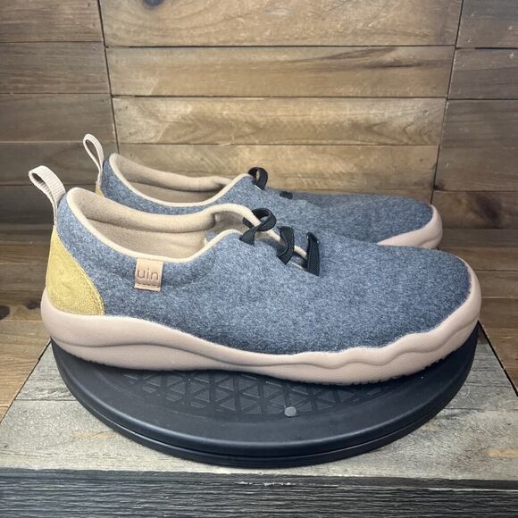 UIN Women's Size 9 Wool Segovia Gray Comfort Slip On Casual Walking Shoes - Picture 1 of 10